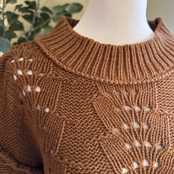 Free People Bell Song pullover sweater, size S, brown - Picture 7 of 9